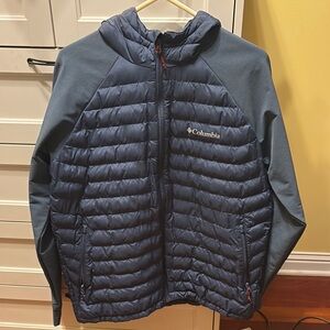 Columbia Blue Puffer Jacket Men’s Size L